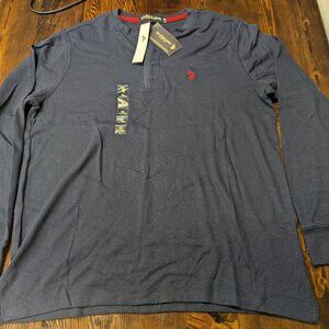 US Polo Assn Long Sleeve Shirt Blue XL - New With Tags